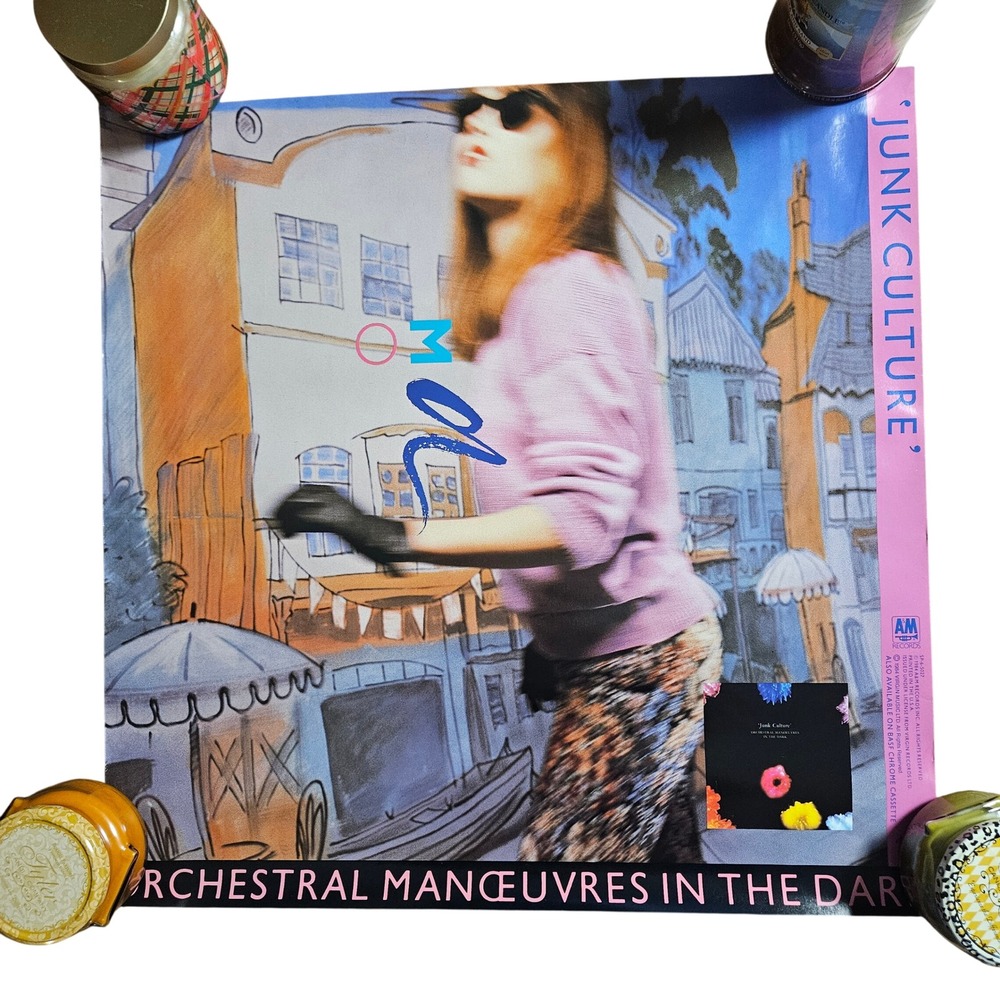 Orchestral Manoeuvres‎ In The Dark Junk Culture 1984 Promo Poster 24x24 A&M